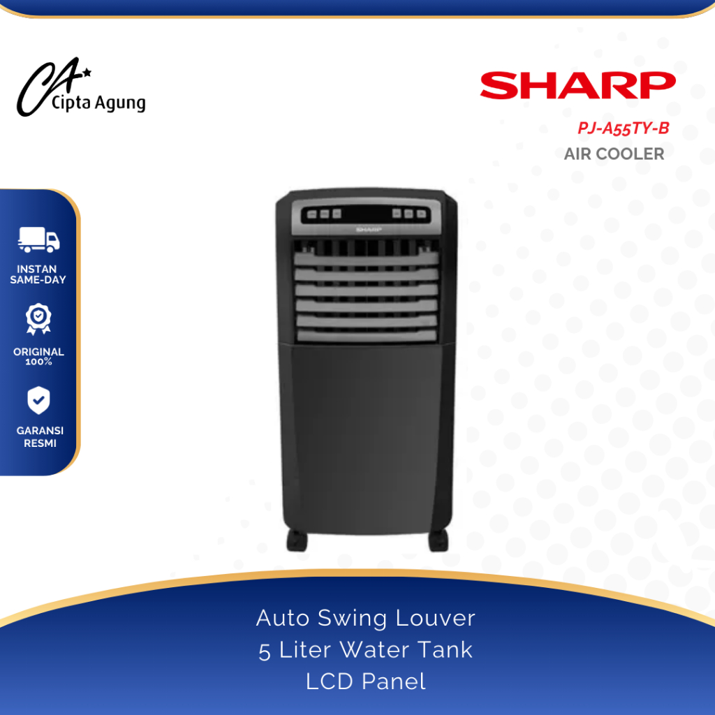 SHARP AIR COOLER FLOOR SHARP STANDING PJ-A55TY-B PJA55TYB PJA 55 TY B PJA 55 TYB  PJ A55TY B PJA 55T