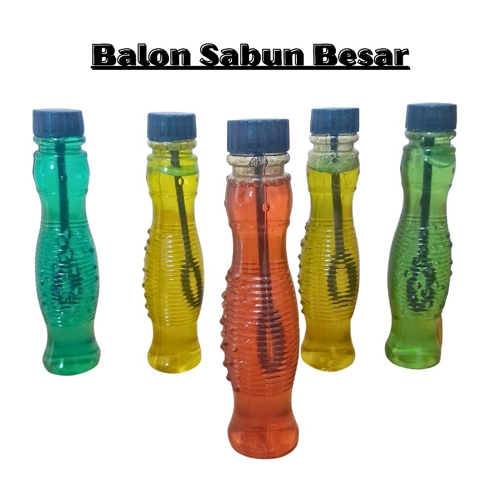 10 Pcs Balon Sabun Tiup Besar Minan Gelembung Sabun