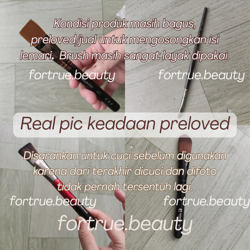 [PRELOVED] Makeup brush kuas blush contour foundation skincare haquhara picasso | sponge masami cath