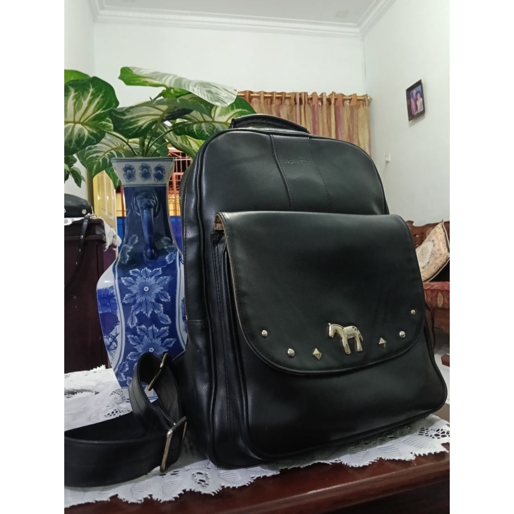 ransel Lapalette hitam pekat