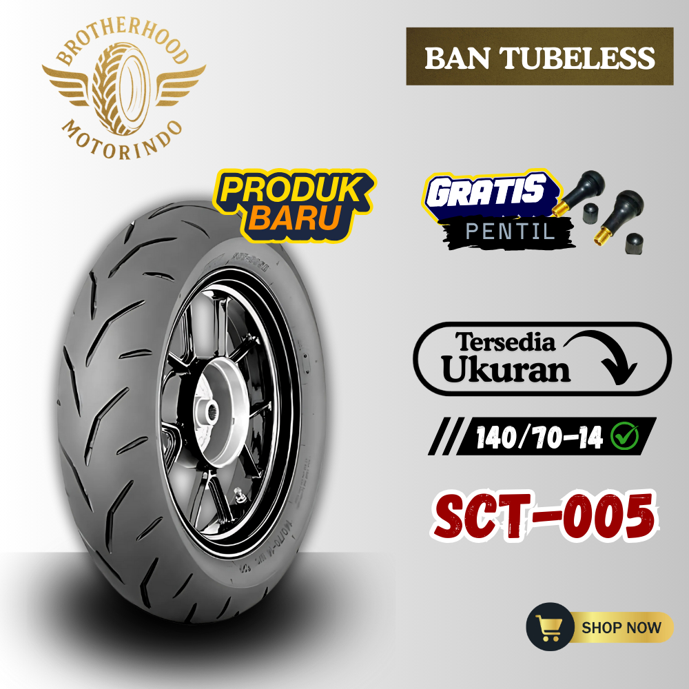 BAN IRC SCT 005 TUBELESS (140/70-14 / 140 70 14) BAN RING 14 / BAN IRC / BAN TUBBLES RING 14 / BAN M