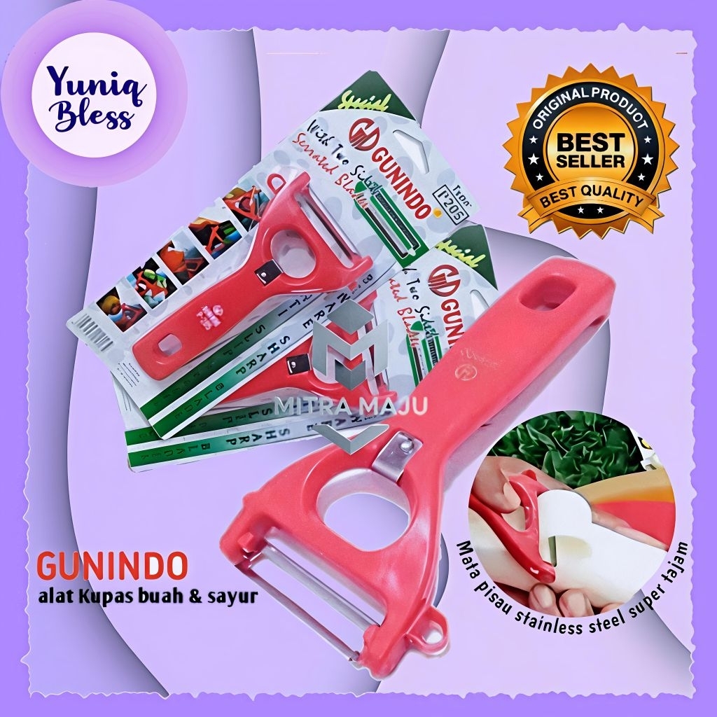 Pisau Alat Kupas Serbaguna Kupas Buah GUNINDO P-205 Pisau Kupas Wortel Kentang Pisau Kupas Buah