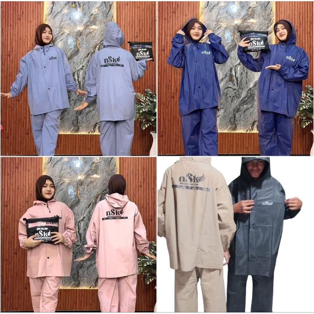 jas hujan setelan NSK mantel