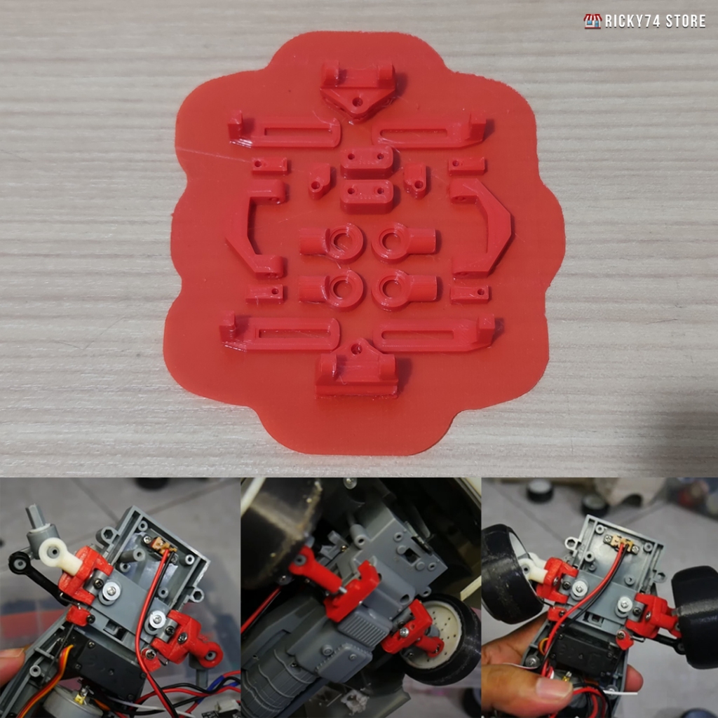 WPL D12 Lowering Kit - Lower Arm Kit - RC Drift 3D Print