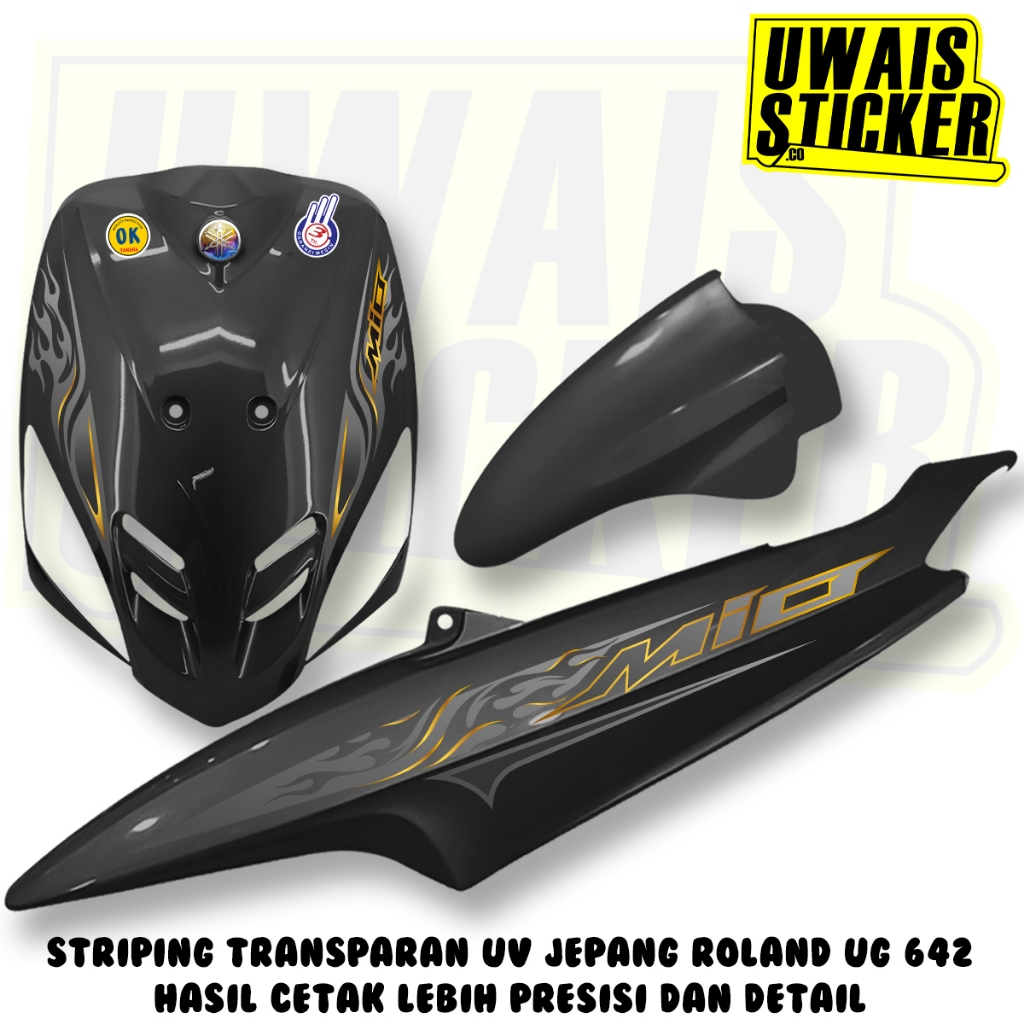 Striping Variasi Yamaha Mio Sporty 2008-2012 Striping Elegant Bahan Transparan