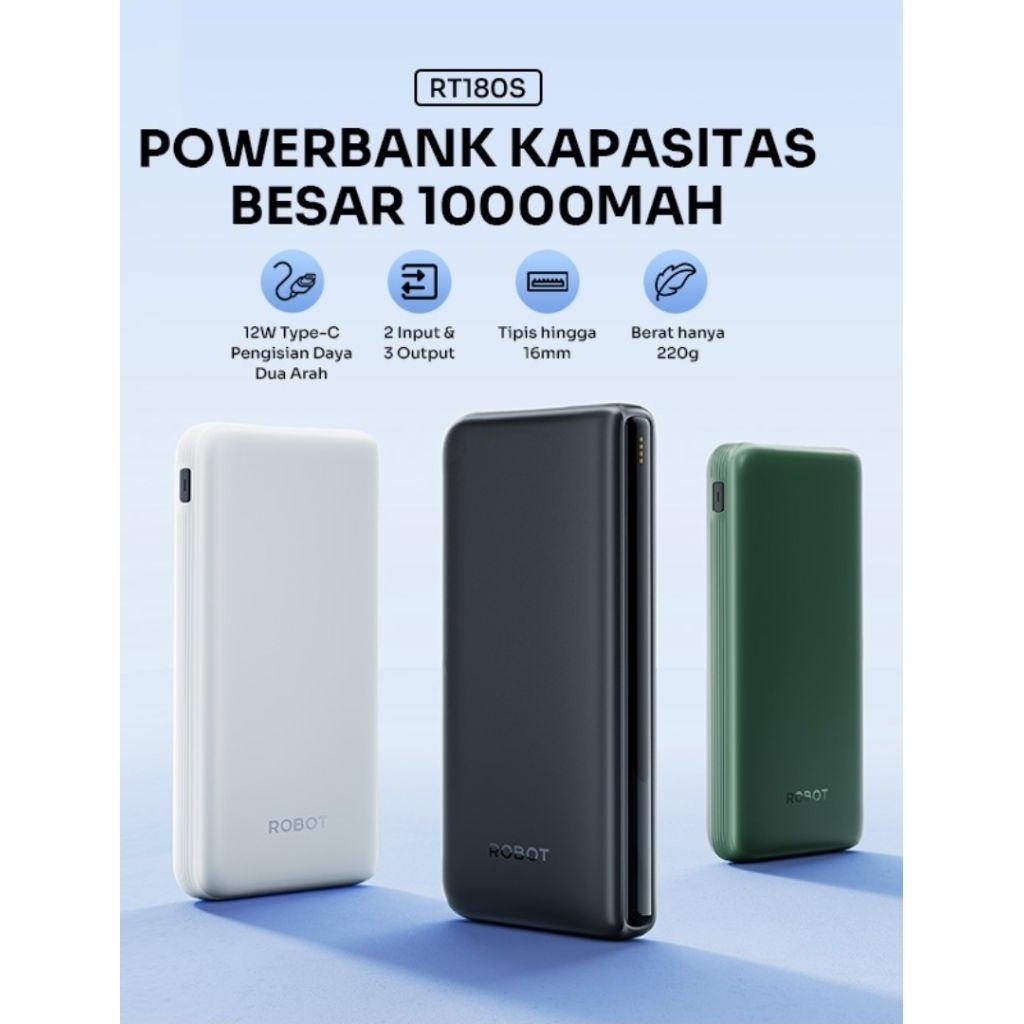 POWERBANK ROBOT RT180s-10000Mah