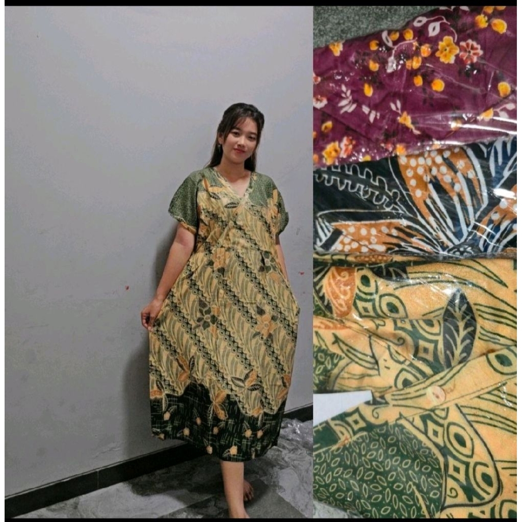 daster kimono tali samping kanan kiri busui