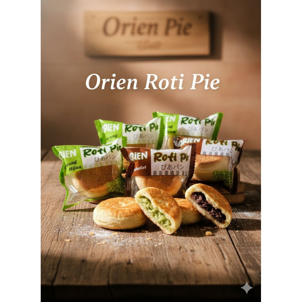 Orien Roti Pia / Roti Gepeng isi Cokelat Kacang Ijo