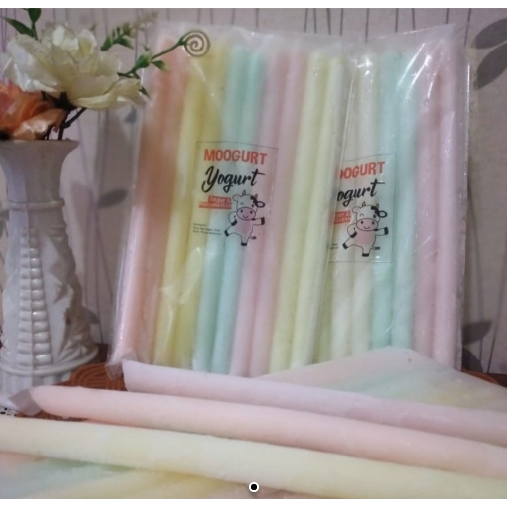 Es Yogurt Stick Warna Pastel (Moogurt) – Frozen Snack Yogurt