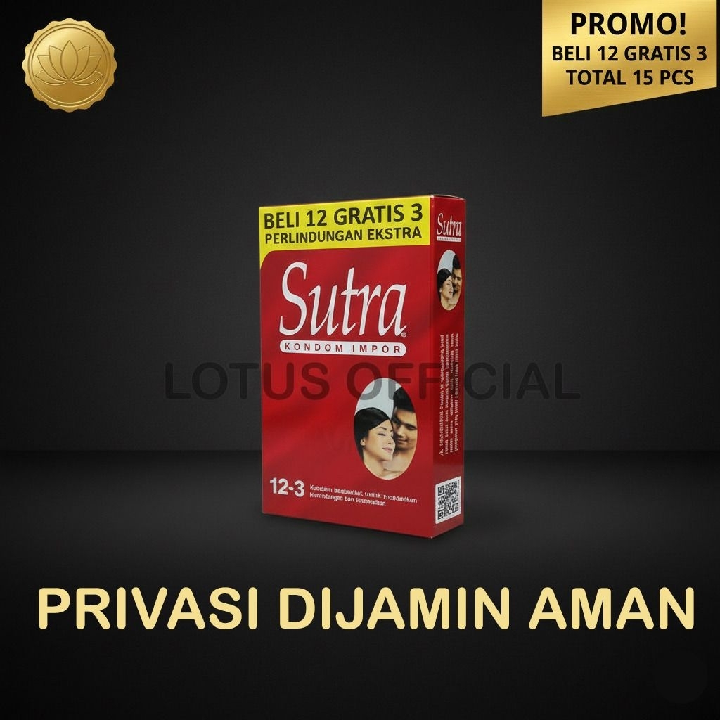 Sutra Merah Classic Isi 12+3 / 12 Sachet Kondom Original Anti Bocor Privasi Aman (PEMBELIAN KHUSUS S