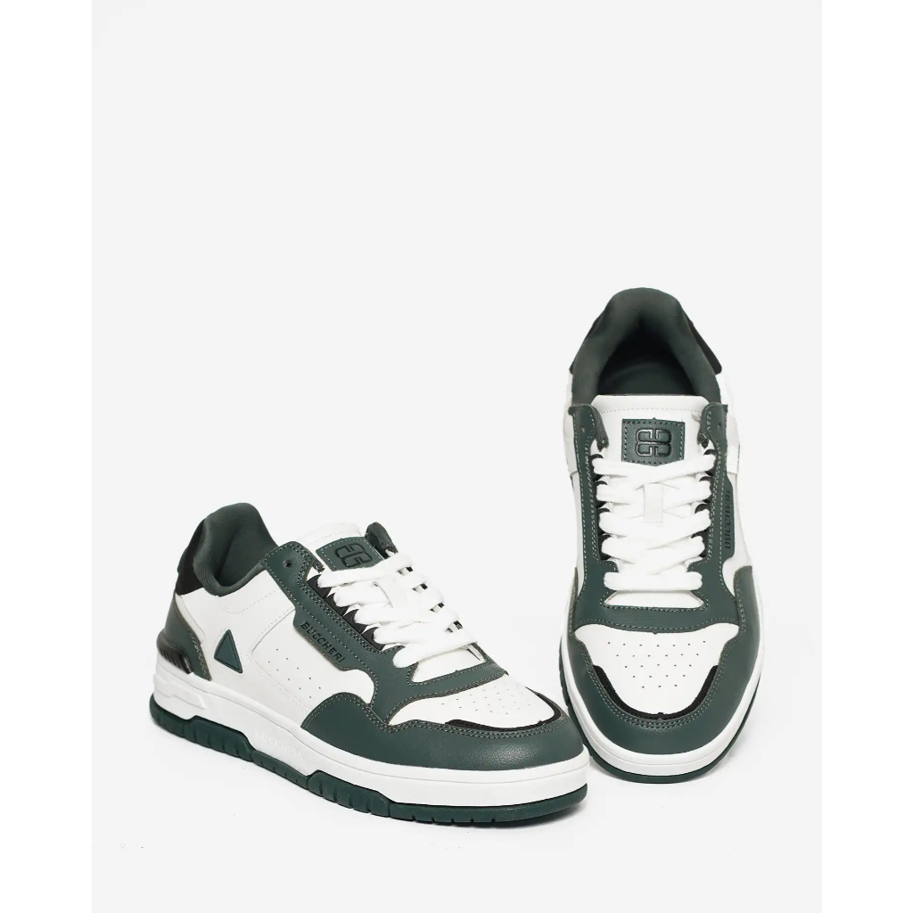 BUCCHERI FELRON Sepatu Sneakers Pria Tali-bl4086-White Green