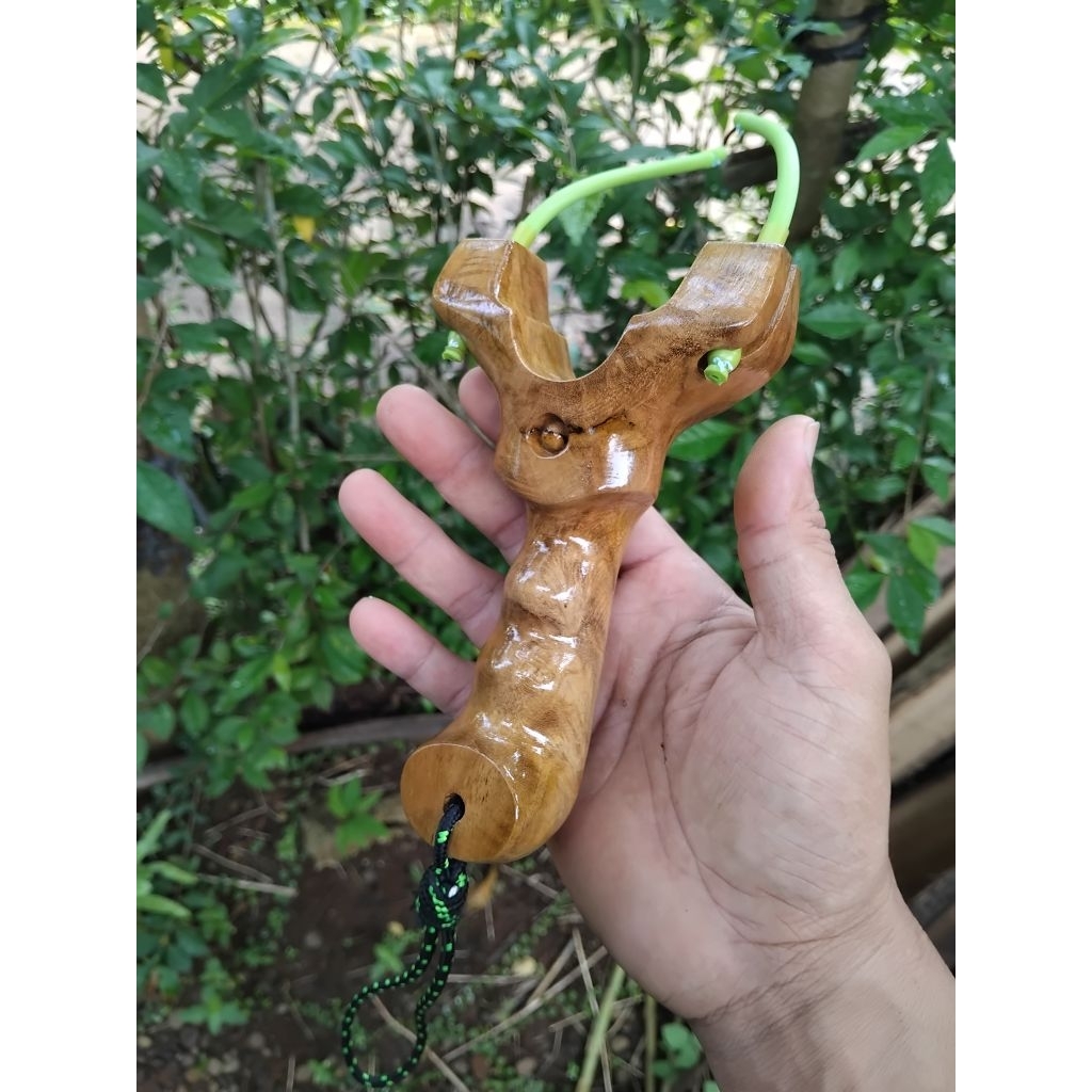 frame ketapel slingshot fishing OTT  kayu jati