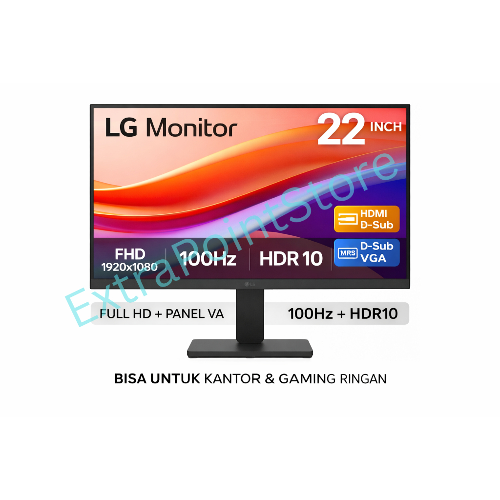 LG Monitor 22U401A-B 21.5