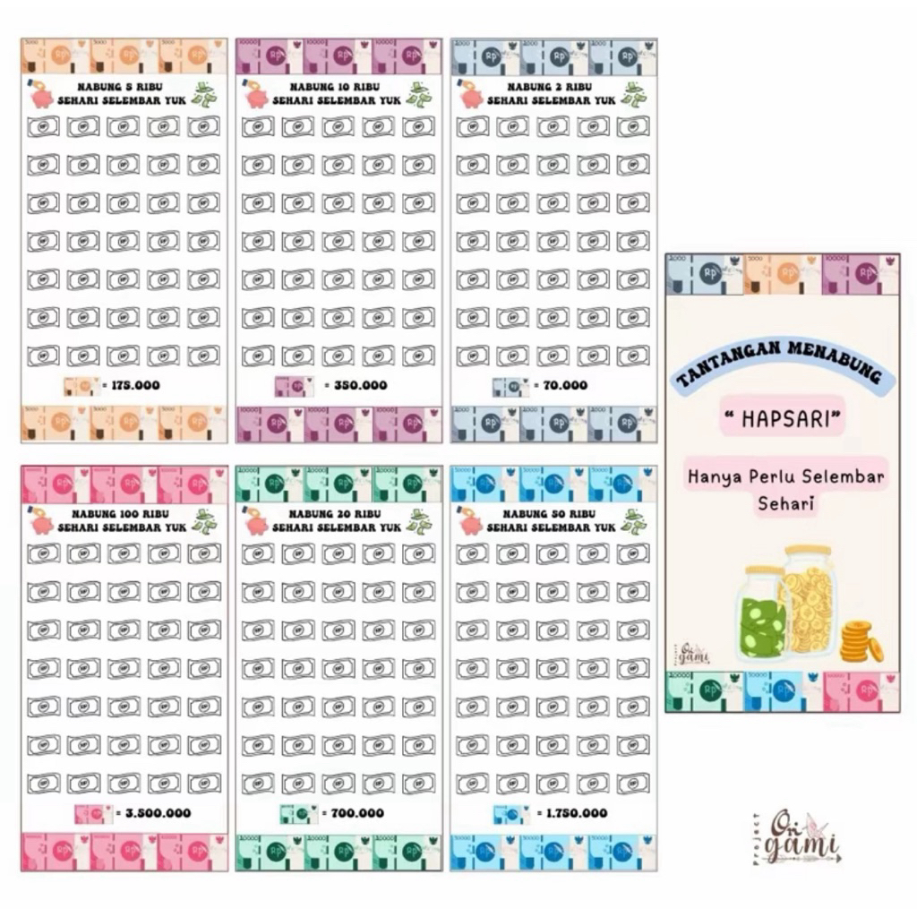 (sudah dapat binder) HAPSARI BINDER MENABUNG TANTANGAN MENABUNG PAKAI BINDER