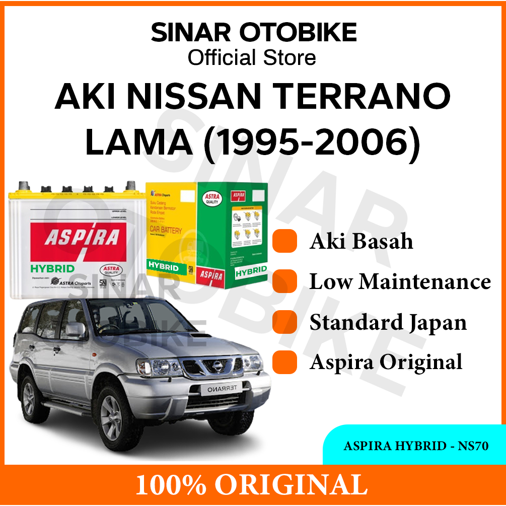 AKI NISSAN TERRANO LAMA ASPIRA HYBRID BASAH NS70