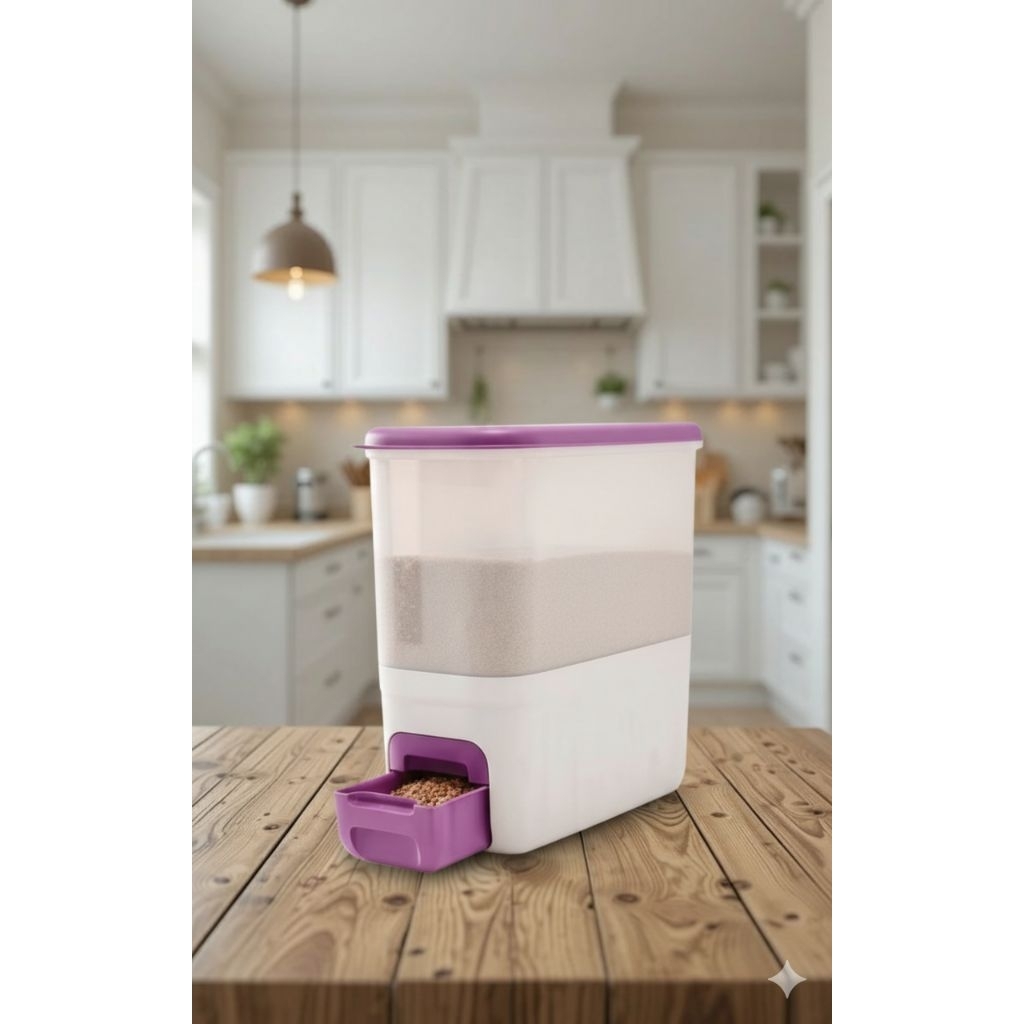 Tupperware Rice Smart 10 kg  tempat penyimpanan beras