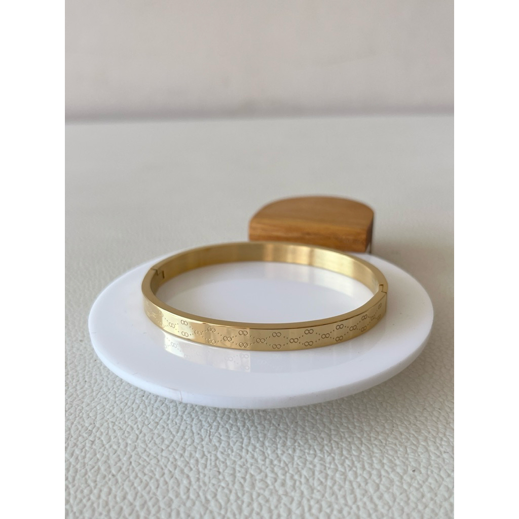 Gelang Bangle Wanita Titanium Anti Karat Bangle Titanium