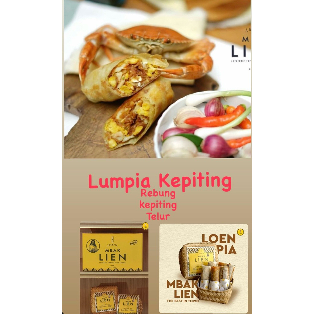 Lumpia Mbak Lien Varian Kepiting Kemasan Vakum