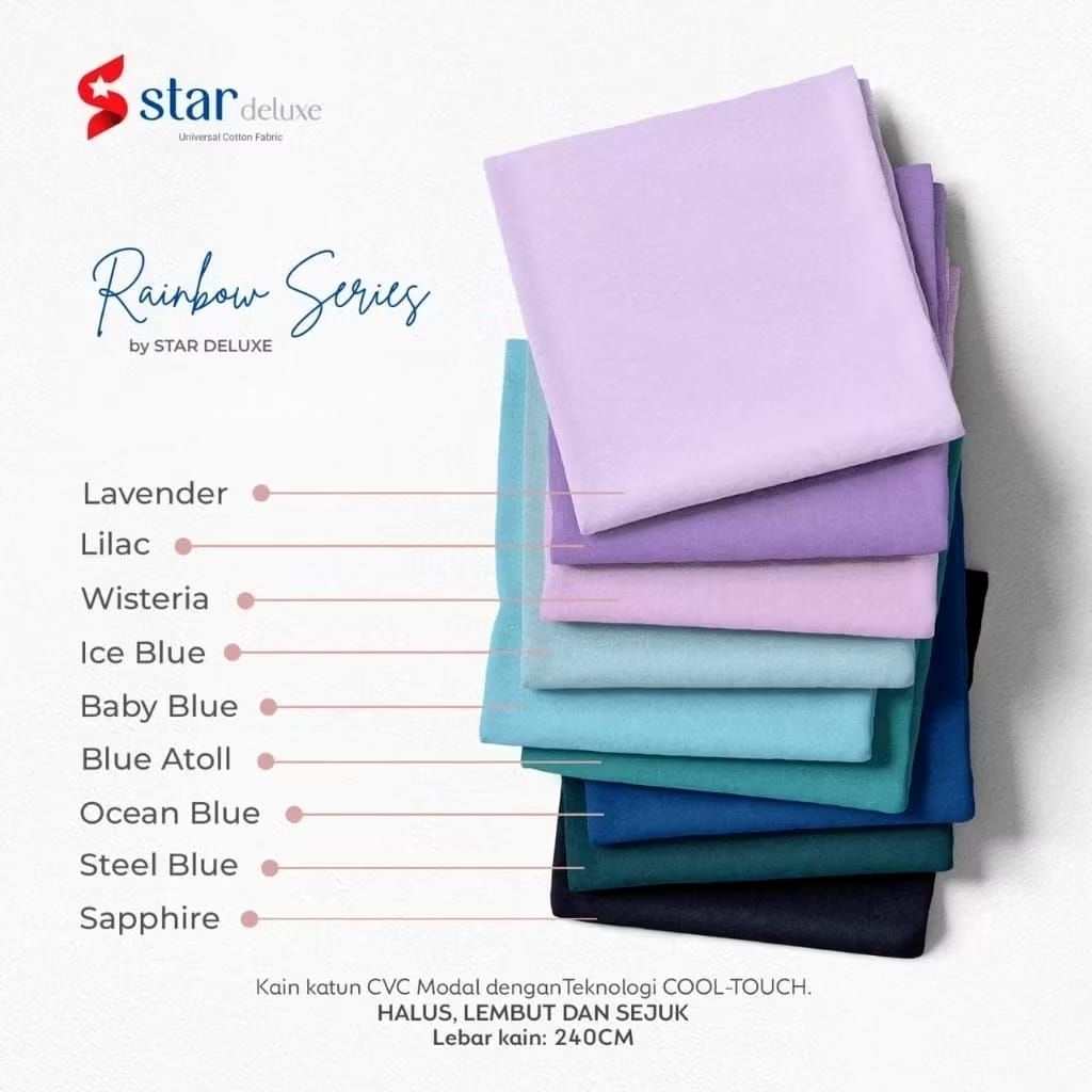 SPREI SET POLOS KATUN LOKAL STAR PREMIUM