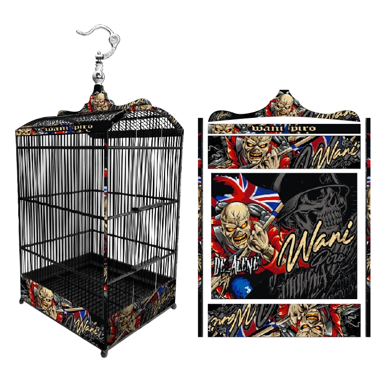 Stiker Decal SANGKAR KOTAK KK No. 1 KK No 2 KK No 3 Sangkar EBOD JAYA Sangkar ORIQ JAYA Sangkar RADJ