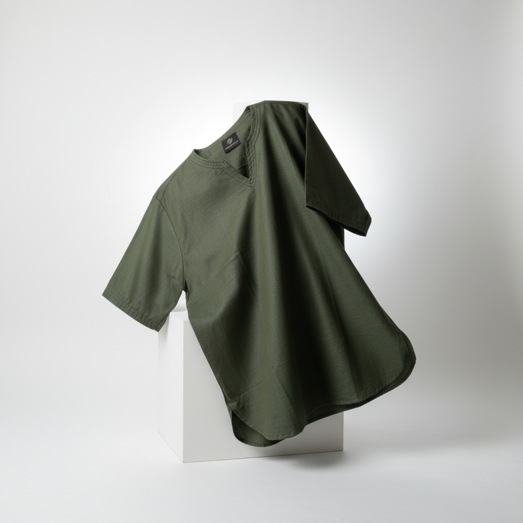 Baju Koko Adam Bianca Hijau Army