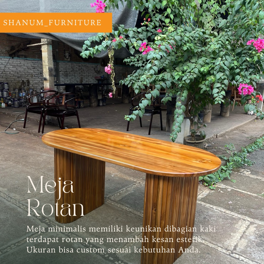 meja makan oval meja makan kayu jati oval meja makan bulat meja garis kayu jati minimalis