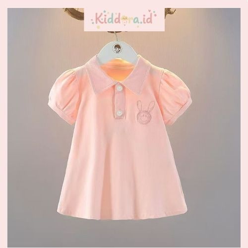 AB31 ~ Dress Anak Perempuan Dress Charlotte Smile Rabbit Fashion Korean