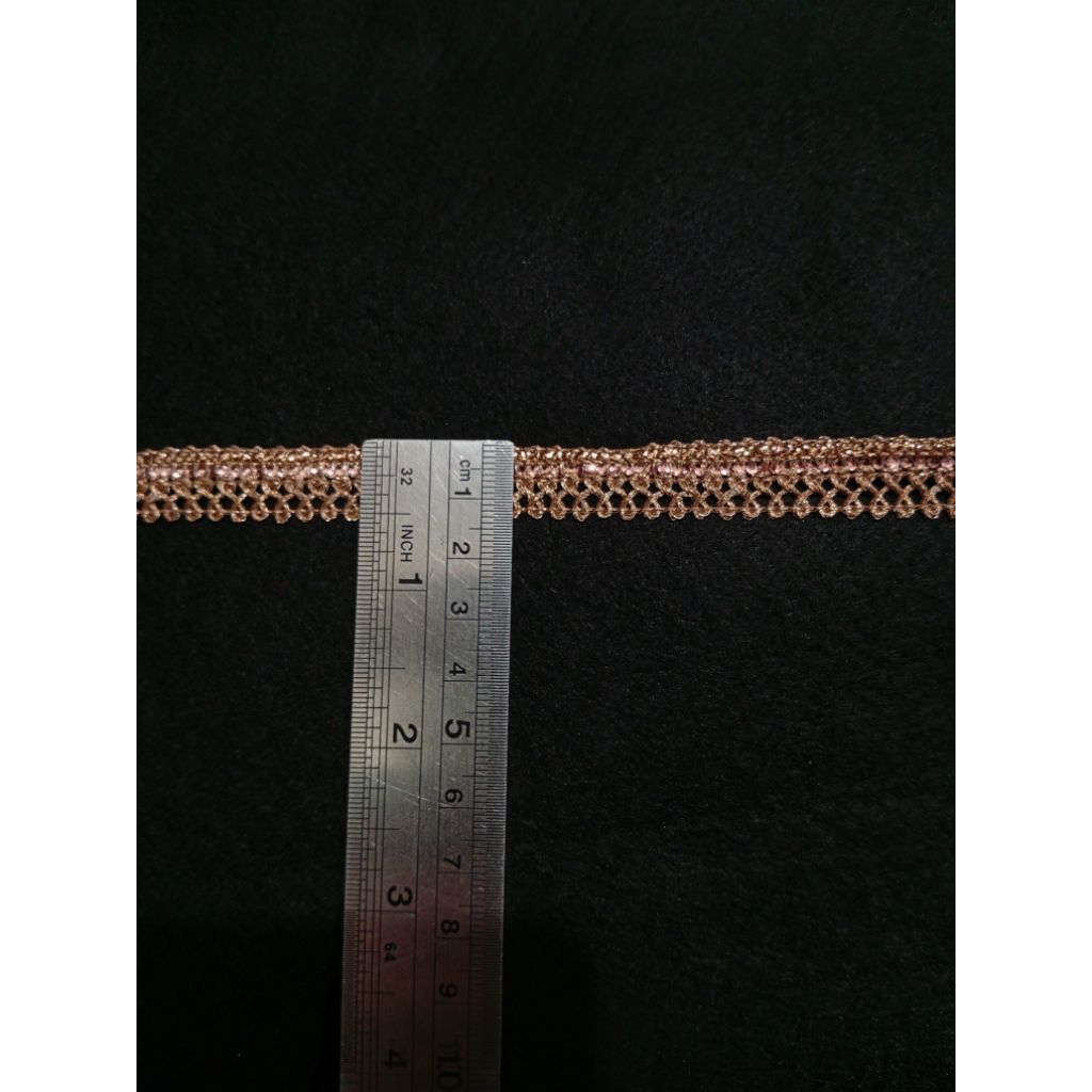 Renda 9410 Rosegold | renda gamis | renda abaya | renda meteran