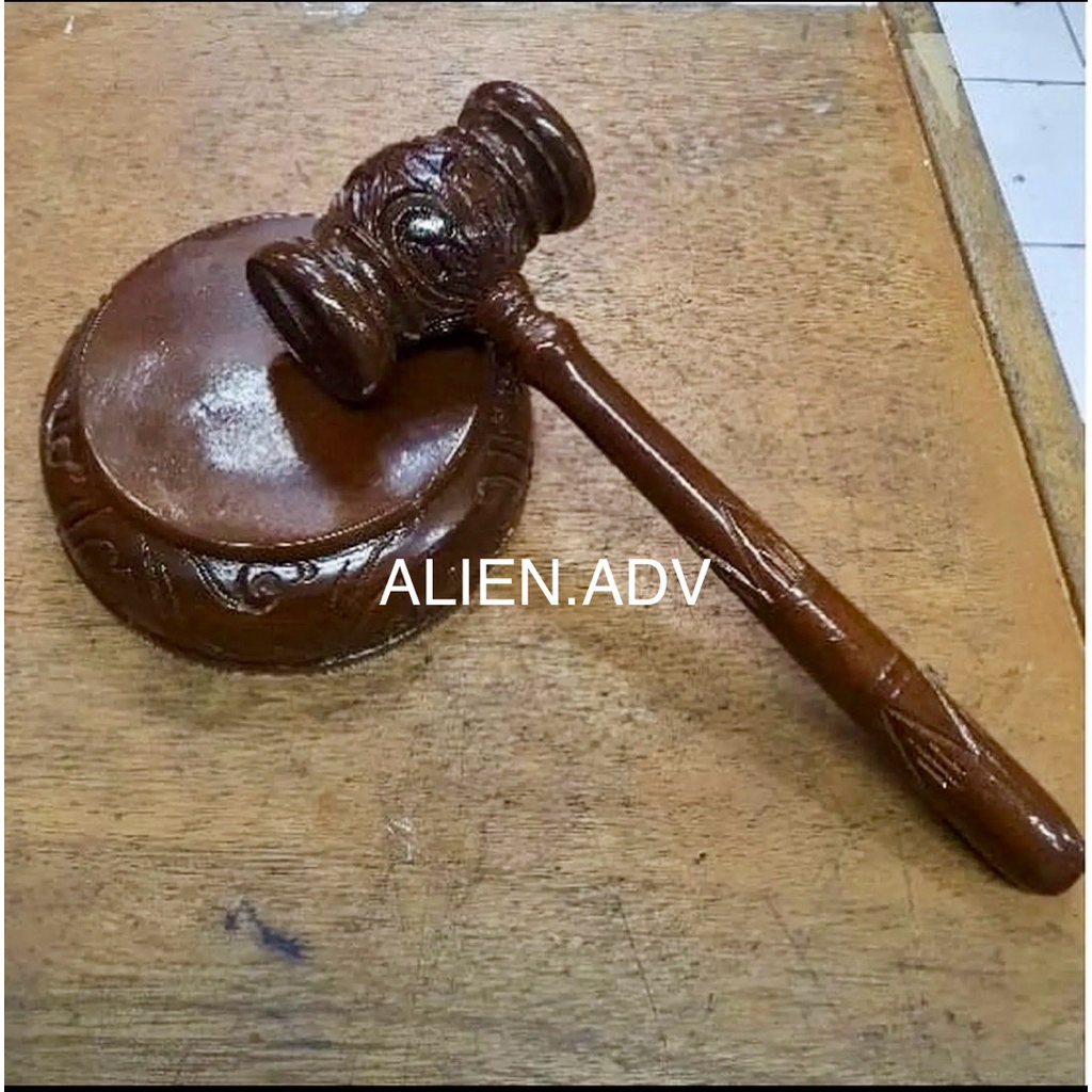 Palu Sidang Ukir Bahan Kayu Jati
