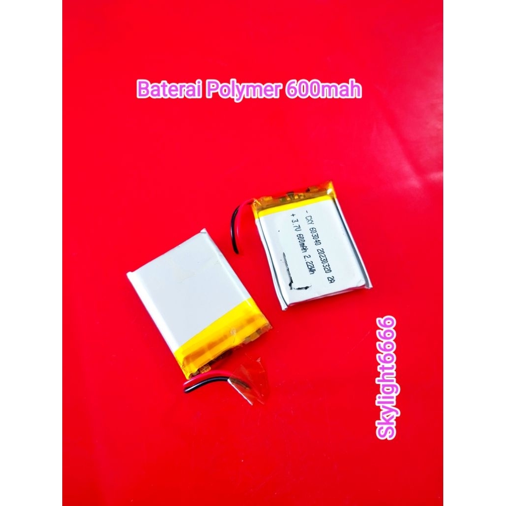 Baterai Polymer 600mah Copotan