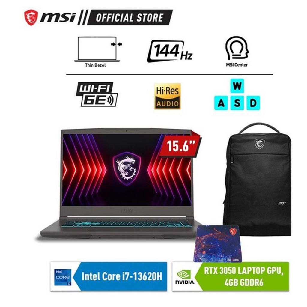 Laptop Gaming MSI Thin 15 B13UC - Core i7 13620H RTX 3050 8GB 512GB