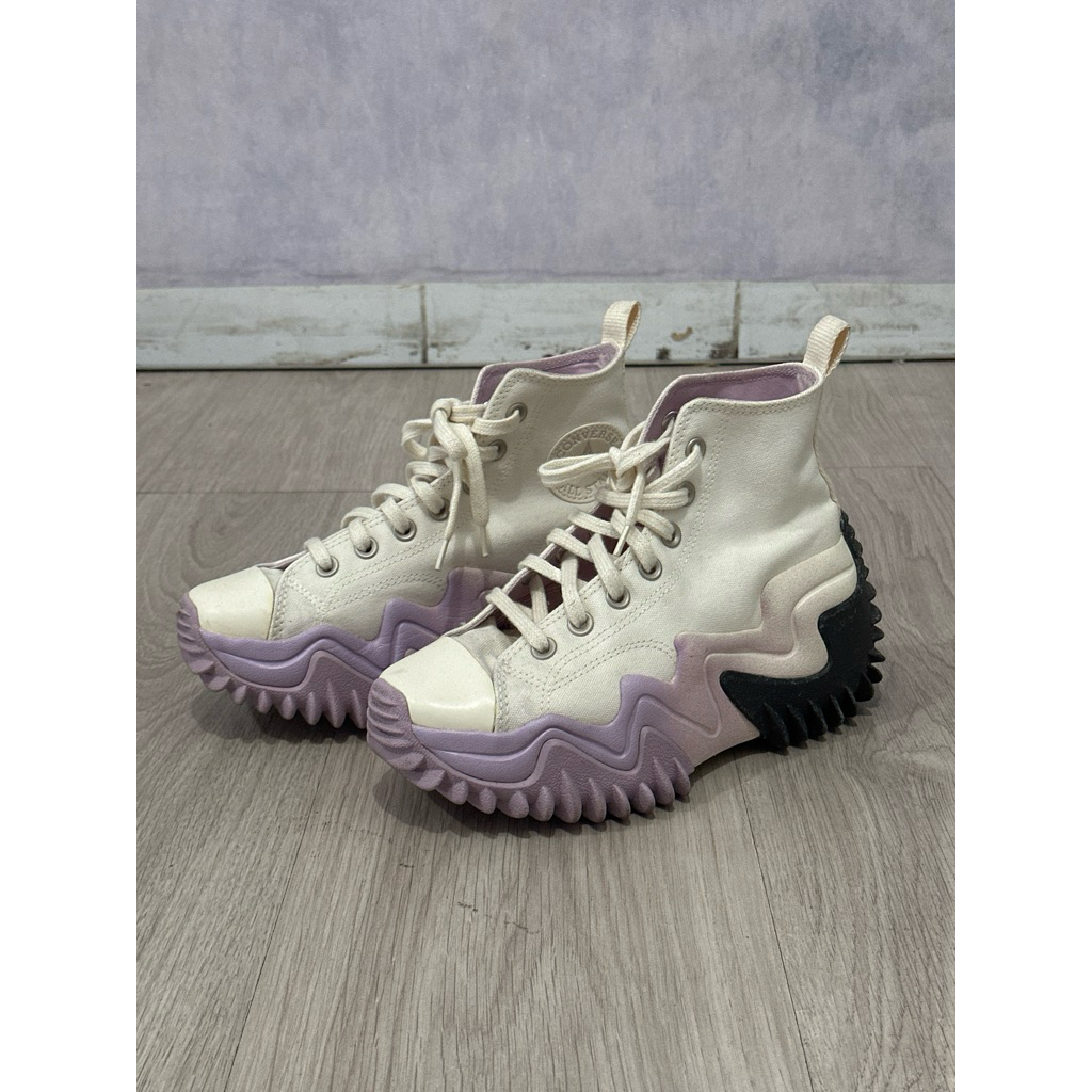 [PRELOVED] CONVERSE RUN STAR MOTION WHITE PURPLE 100% ORIGINAL