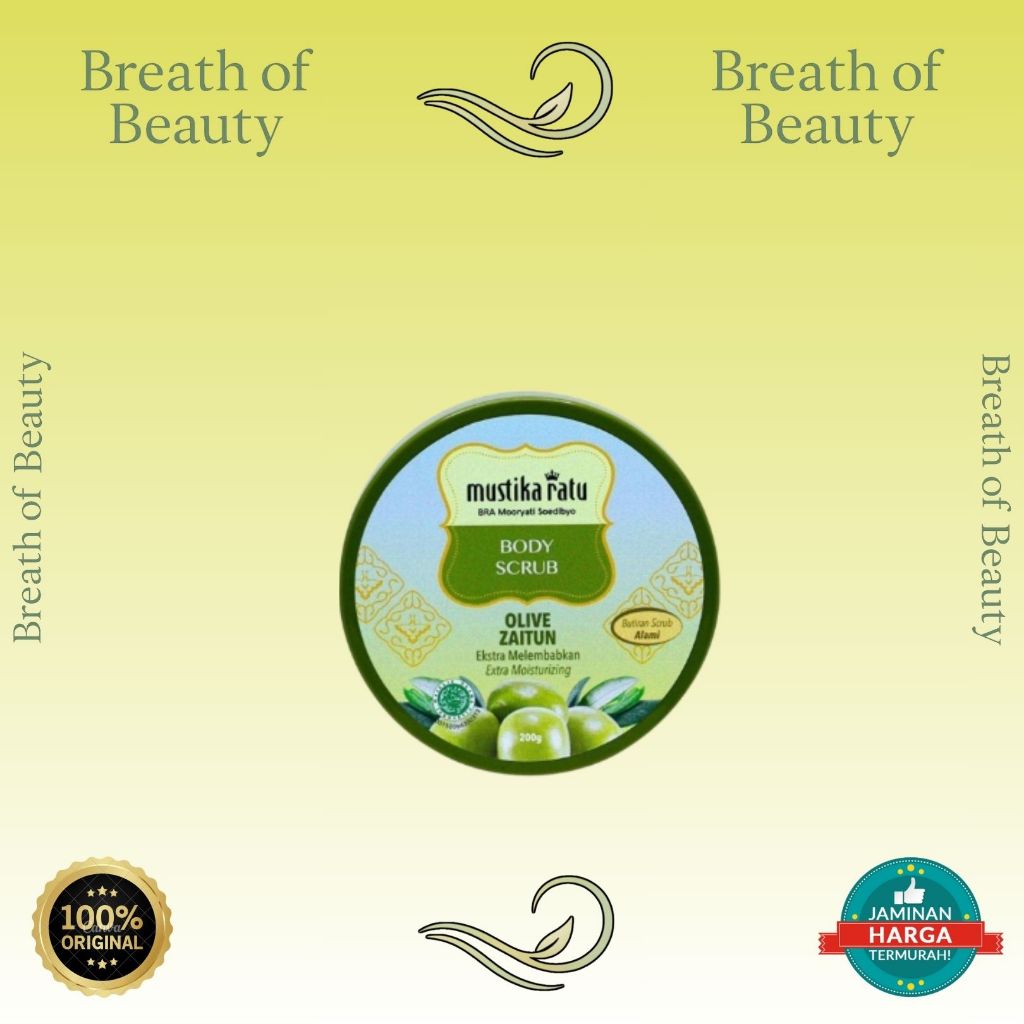 Mustika Ratu Lulur Zaitun Body Scrub 200gr | BearthOfBeauty