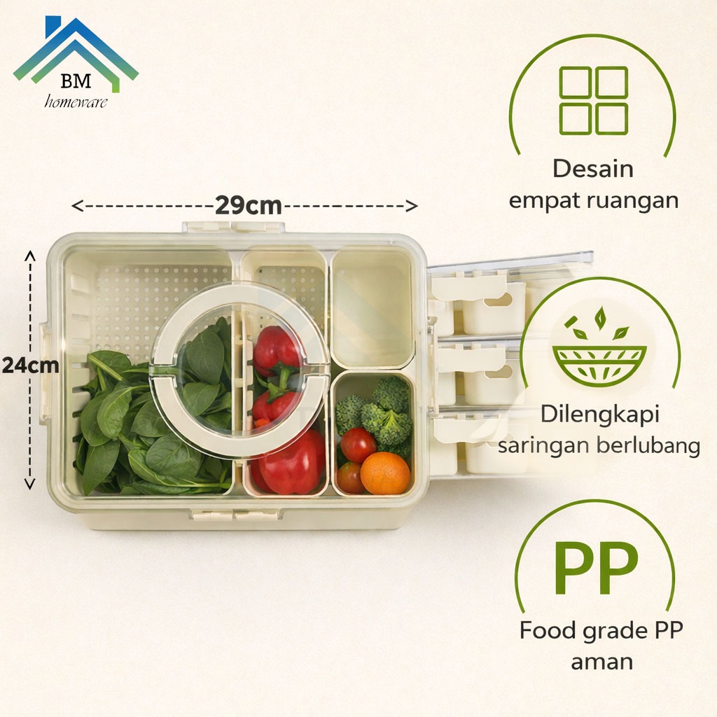 Kontainer Kulkas Tempat Penyimpanan Kotak / Kotak Kulkas /Kotak Penyimpanan Makanan