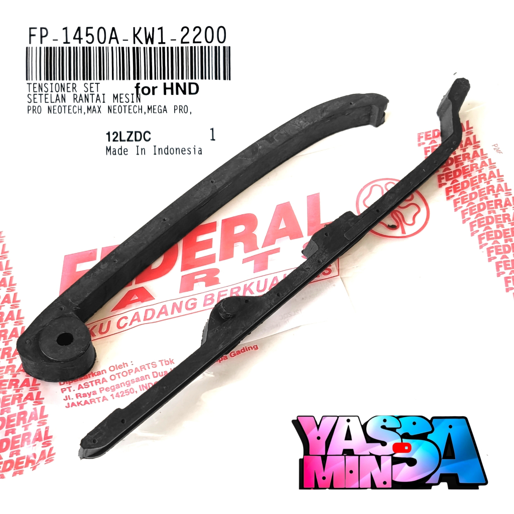 Karet Lidah Tensioner Atas Bawah GL Pro Max Neotech Megapro Lama Original Federal