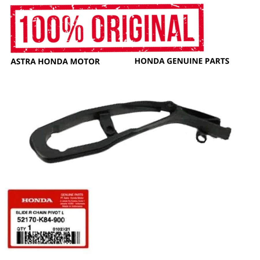Slider Chain Pivot Arm Karet Tahanan Rantai Honda CRF 150L K84 CRF150 Ori original Asli Honda AHM 52