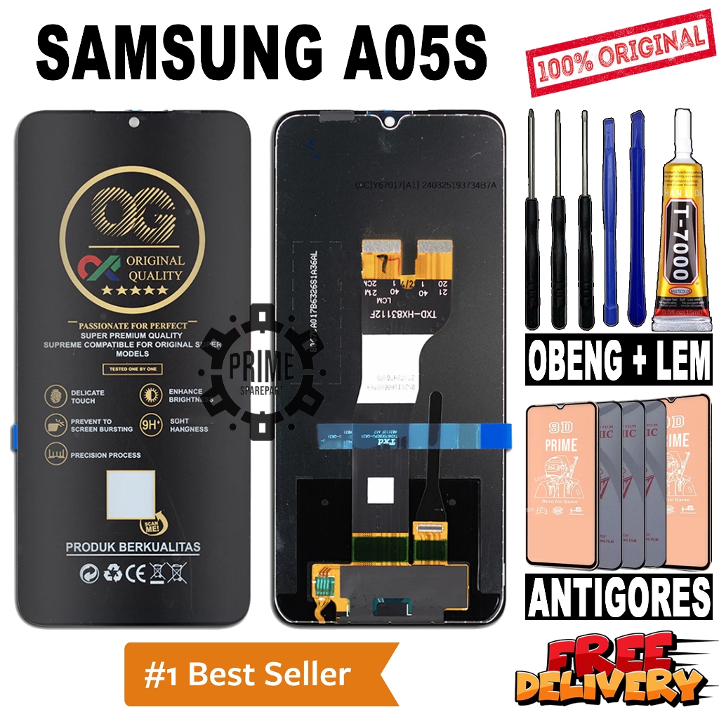 LCD TOUCHSCREEN SAMSUNG A05S ORIGINAL OEM LCD SAMSUNG A05S FULLSET