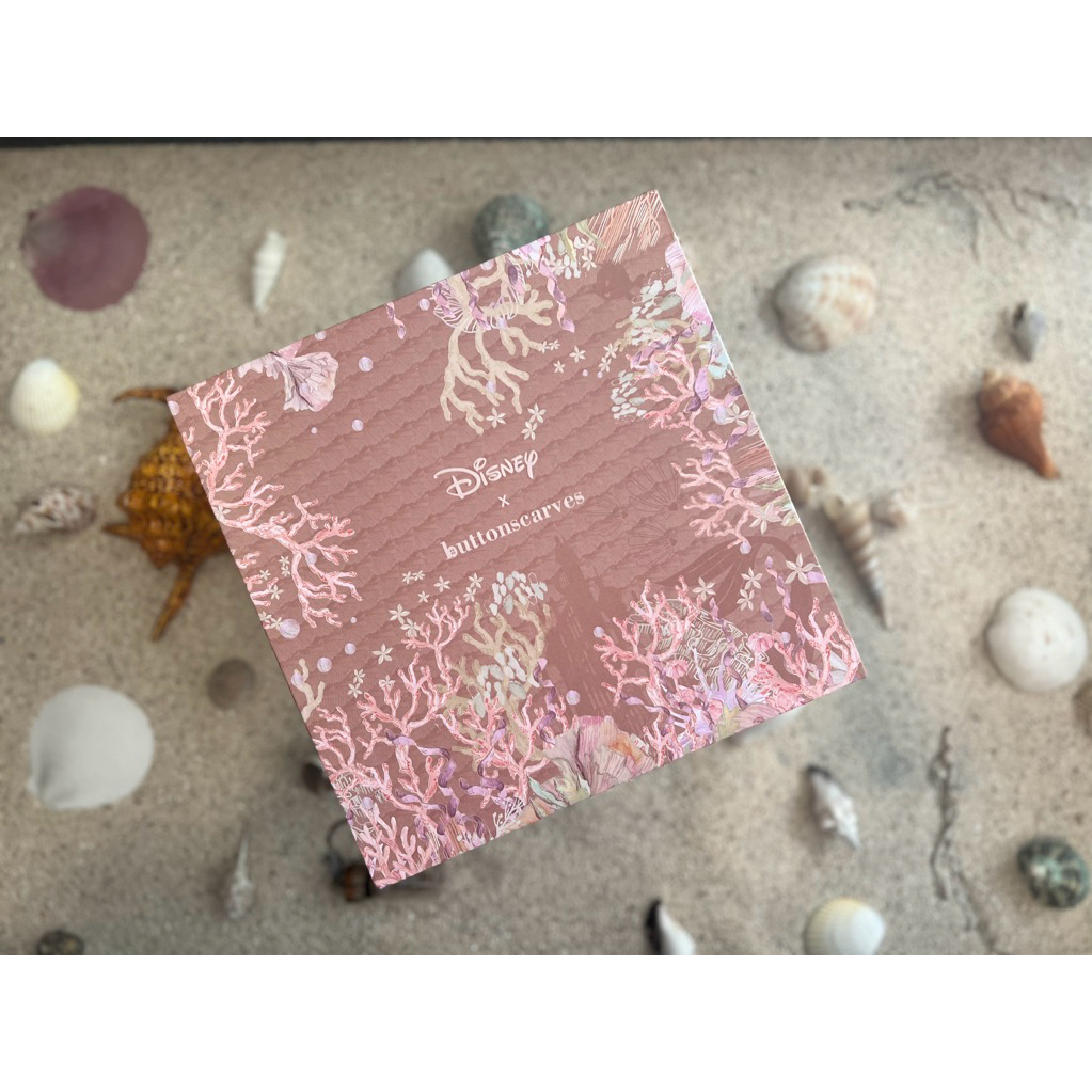 EXCLUSIVE RARE ITEM Buttonscarves THE LITTLE MERMAID VOAL SQUARE (TAUPE)