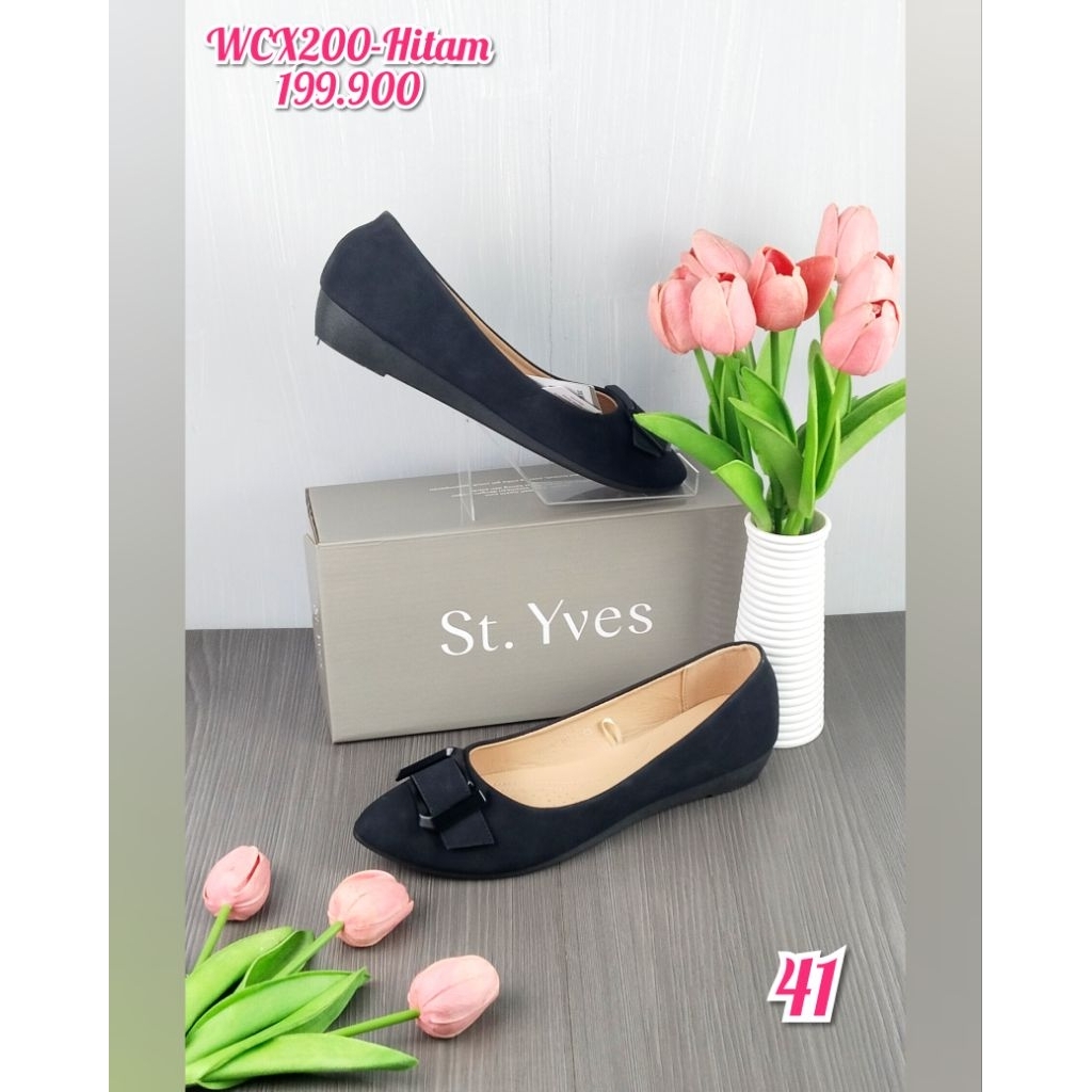 SIZE 41 ‼️ SEPATU FLATSHOES ST. YVES HITAM