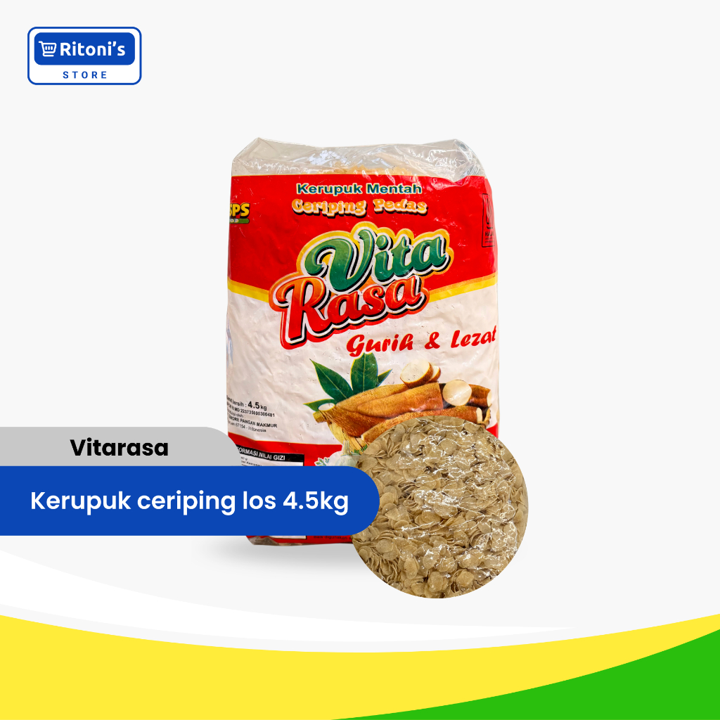 Vitarasa Kerupuk Ceriping Pedas Los 4.5kg (Bisa Repack)