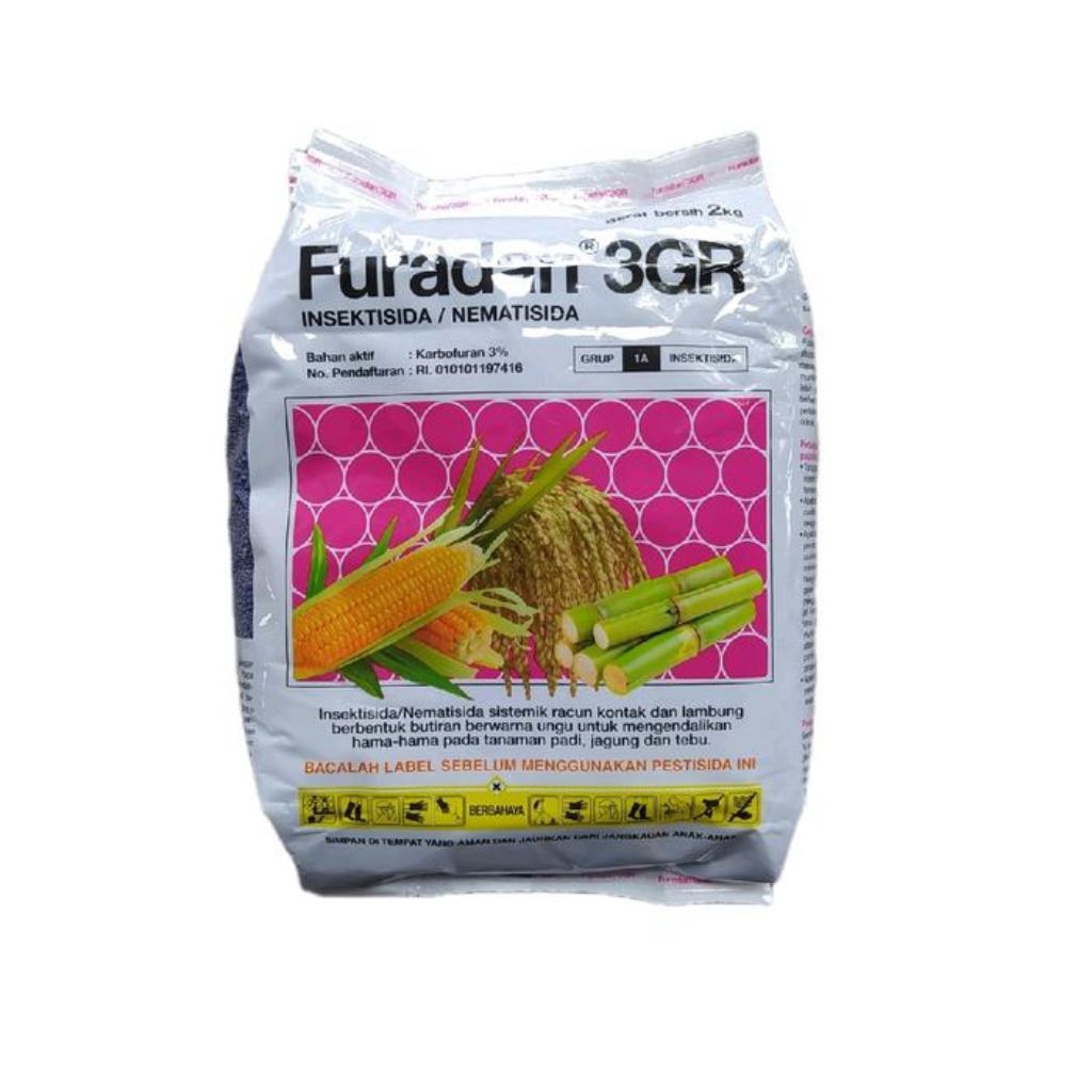 Insektisida Furadan 3GR 1Kg Insektisida Nematisida 1 kg Puradan Hama Kemasan Asli