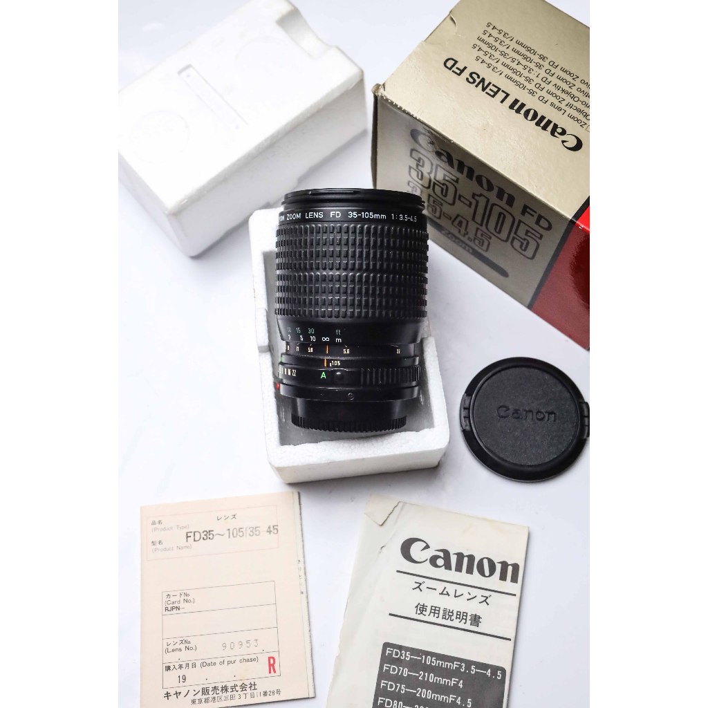 Lensa Manual Canon New FD 35-105mm New Old Stock  Rare