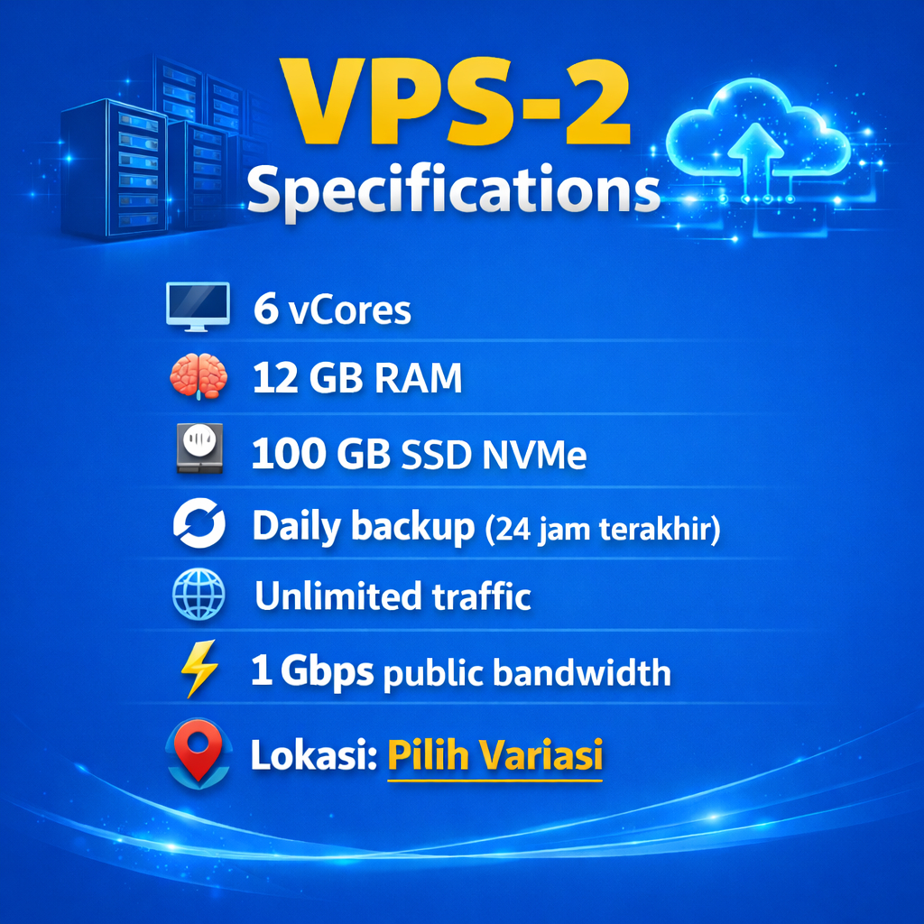 VPS Singapore 6vCore 12GB RAM 100GB NVMe - Unlimited traffic 1Gbps - Daily backup