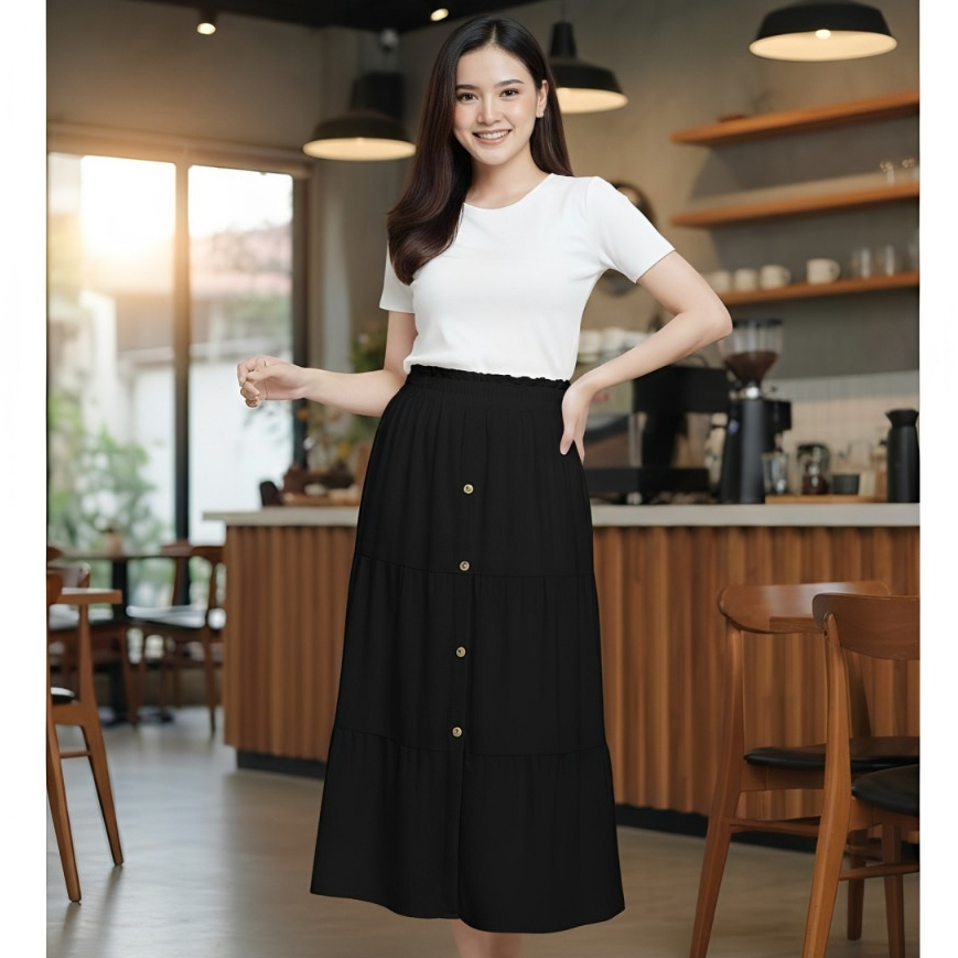 Mikofashion / Rok Dress / Rok Model Tali Wanita  Kualitas Impor / Highwaist Simple Cantik 8122