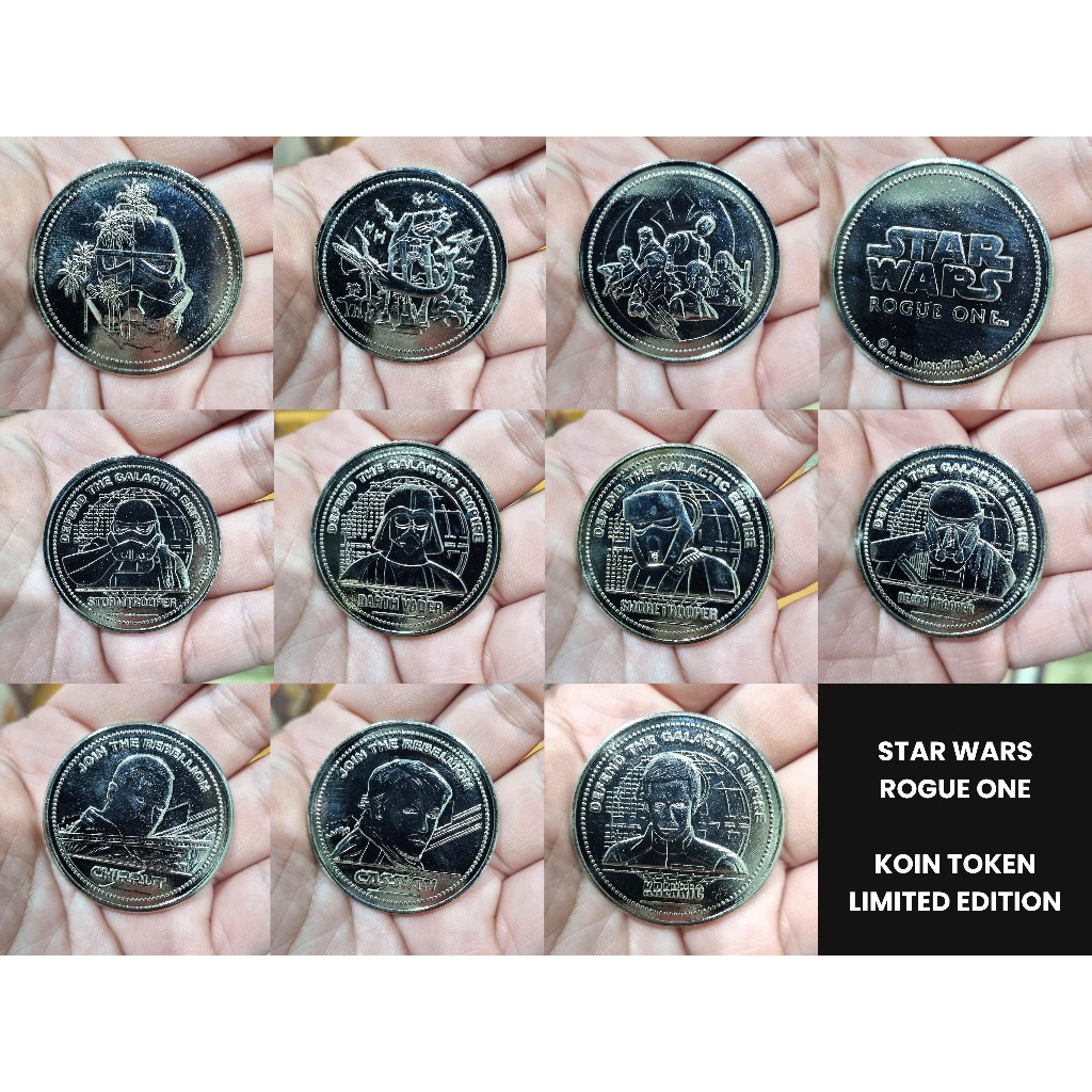 STAR WARS Rogue One Coin Token Koin Lucasfilm Limited Edition Collectibles Kolektor BELI 4 GRATIS 1