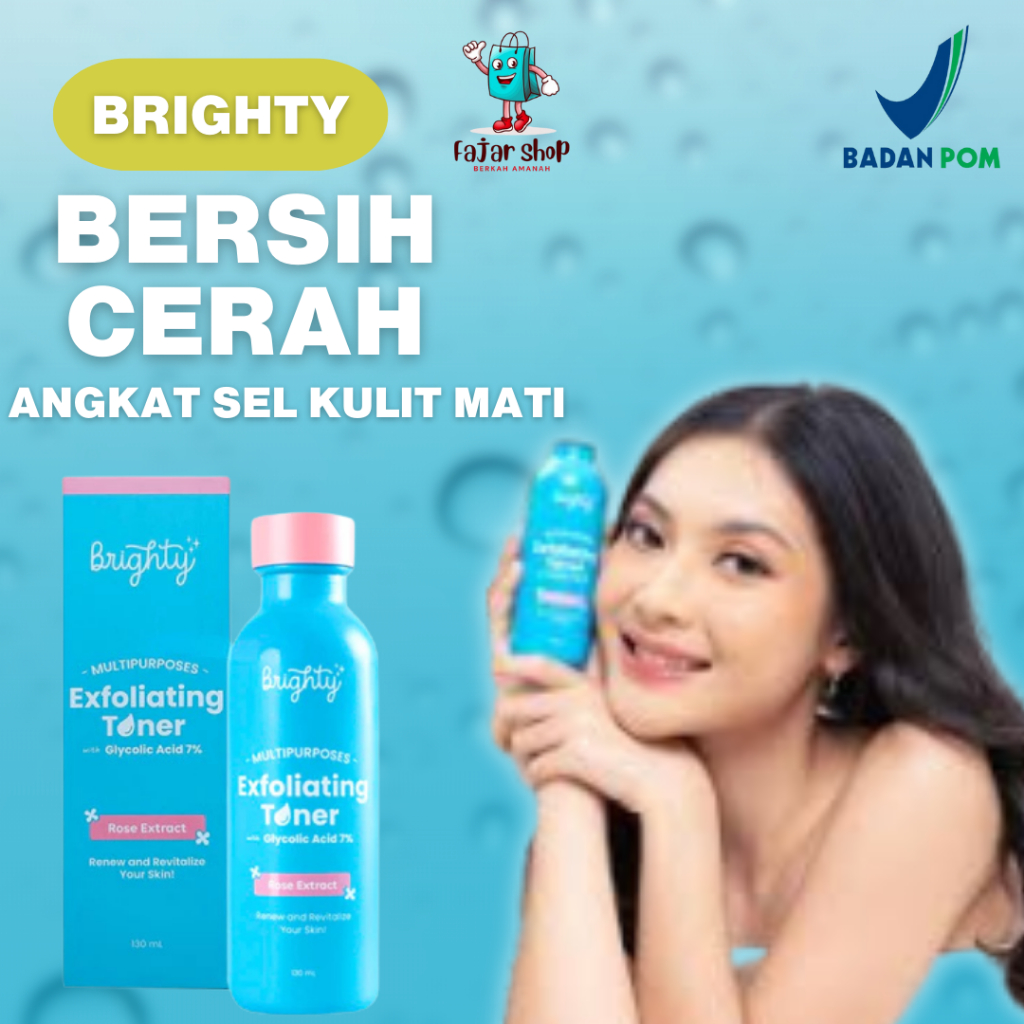 Brighty Toner Badan Whitening Pemutih Ketiak Dan Selangkangan Exfoliating Body Care Bpom Pembersih D