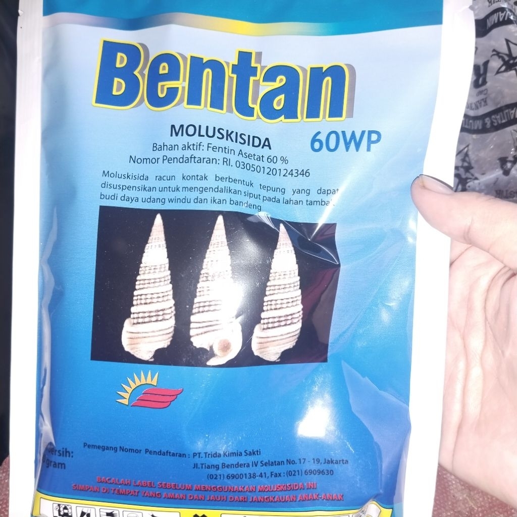 BENTAN 60WP OBAT SIPUT DAN KEONG