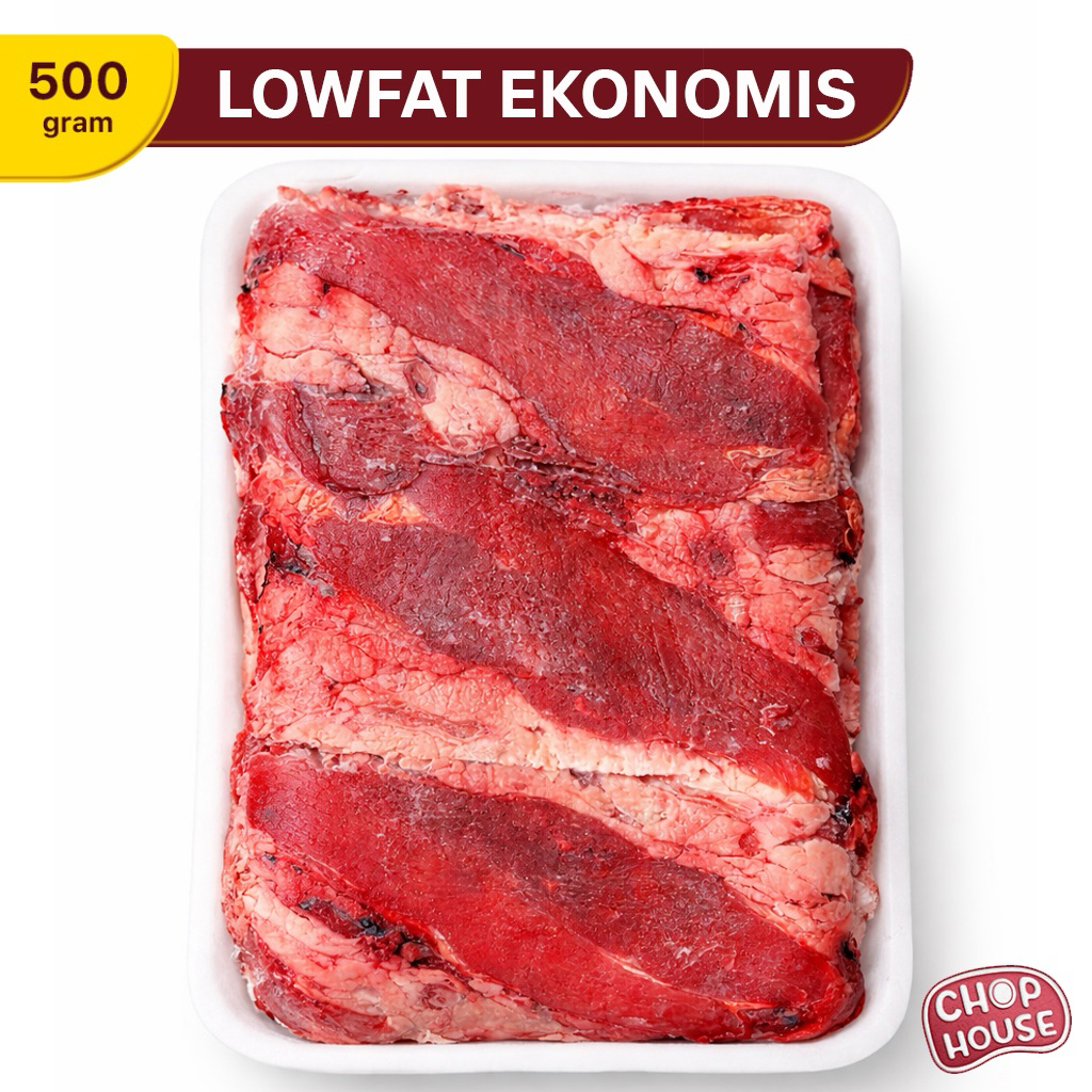Daging Low Fat GRADE B Ekonomis / Beef Slice Murah Campur Tetelan