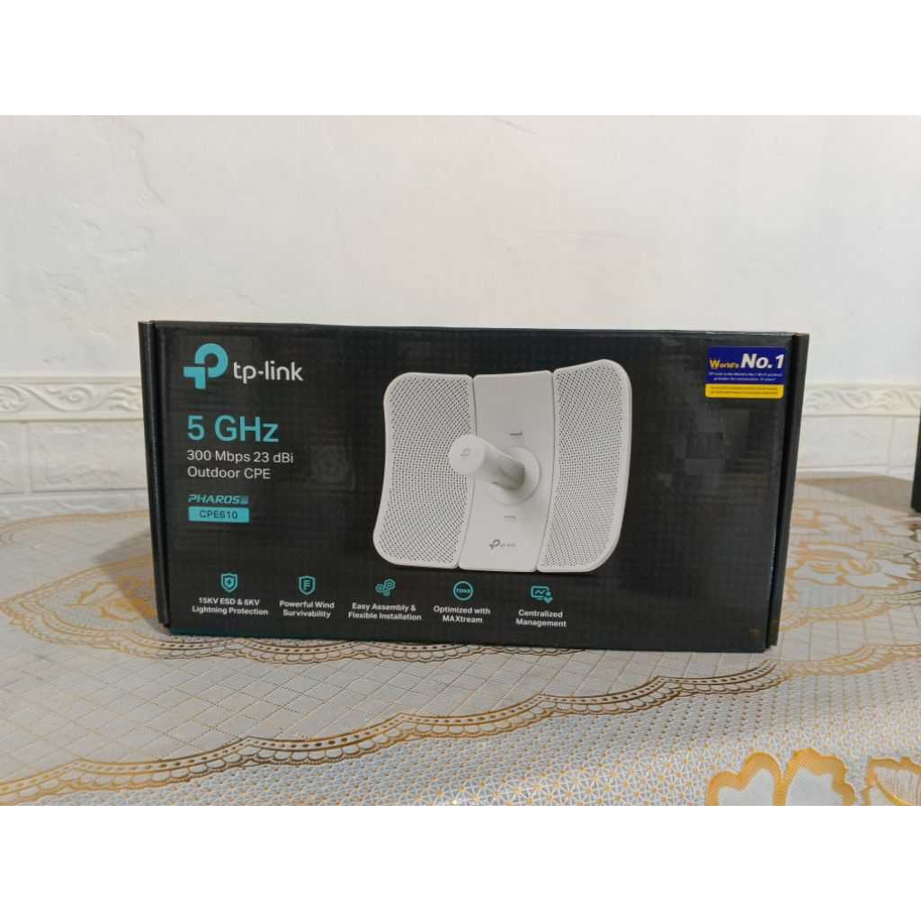 TP-LINK CPE610 5GHz 300Mbps 23dBi Outdoor CPE - TP LINK CPE 610