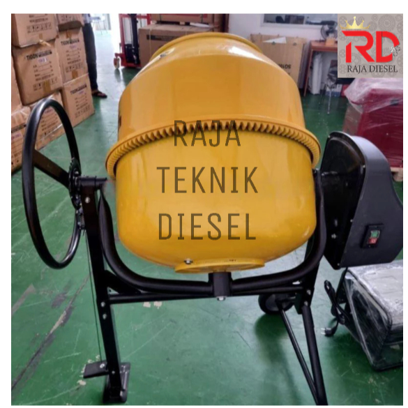 Molen Elektrik 200 Liter Tigon Molen Mini Listrik Mesin Pengaduk Semen 200L